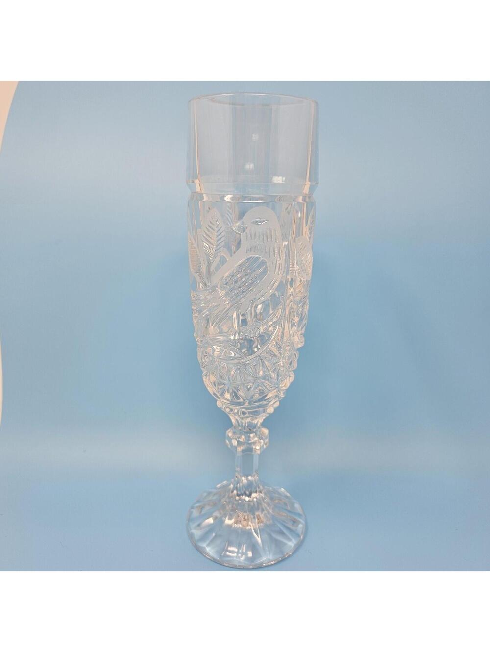 Hofbauer The Byrdes Collection German Crystal Champagne Flute Clear 7.5"